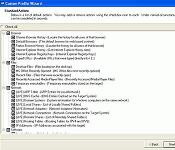 Access Data Custom Profile Wizard