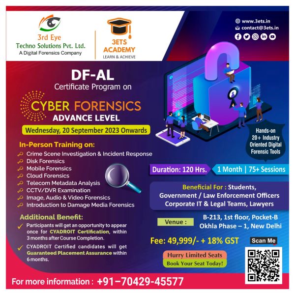 Digital Forensics Advance Level Certificate Program [DF-AL]